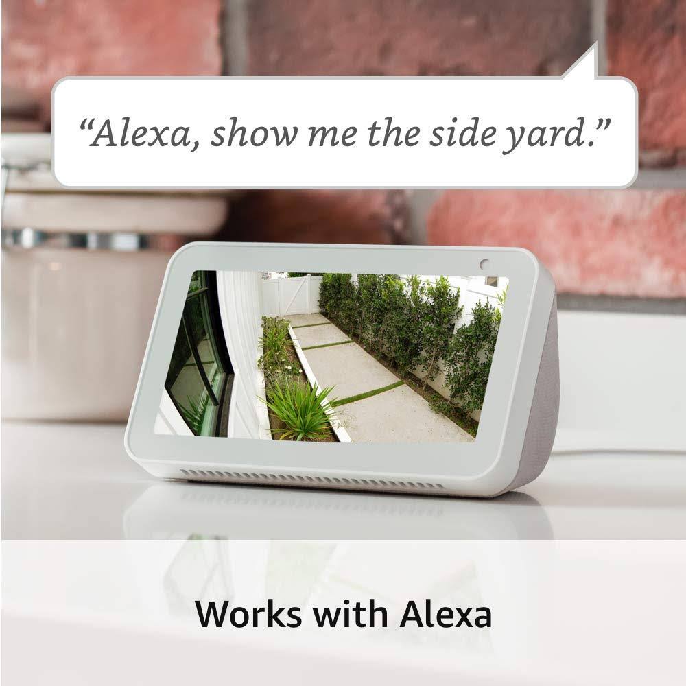 White HD Security Camera with Two-Way Talk and Siren Alarm C79124