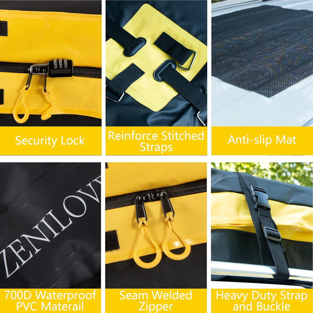 15 Cubic Waterproof Roof Rack Cargo Carrier Bag K461