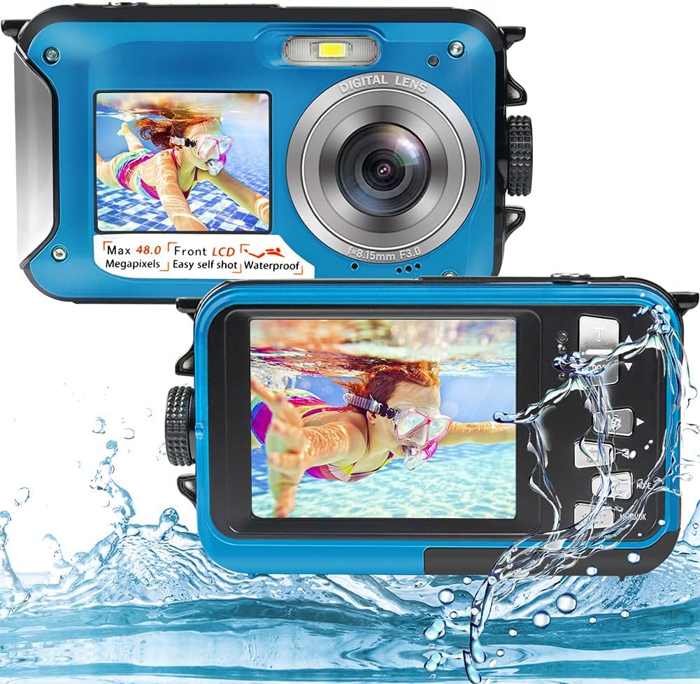 2.7K 48MP Waterproof Dual Screen Digital Camera N386