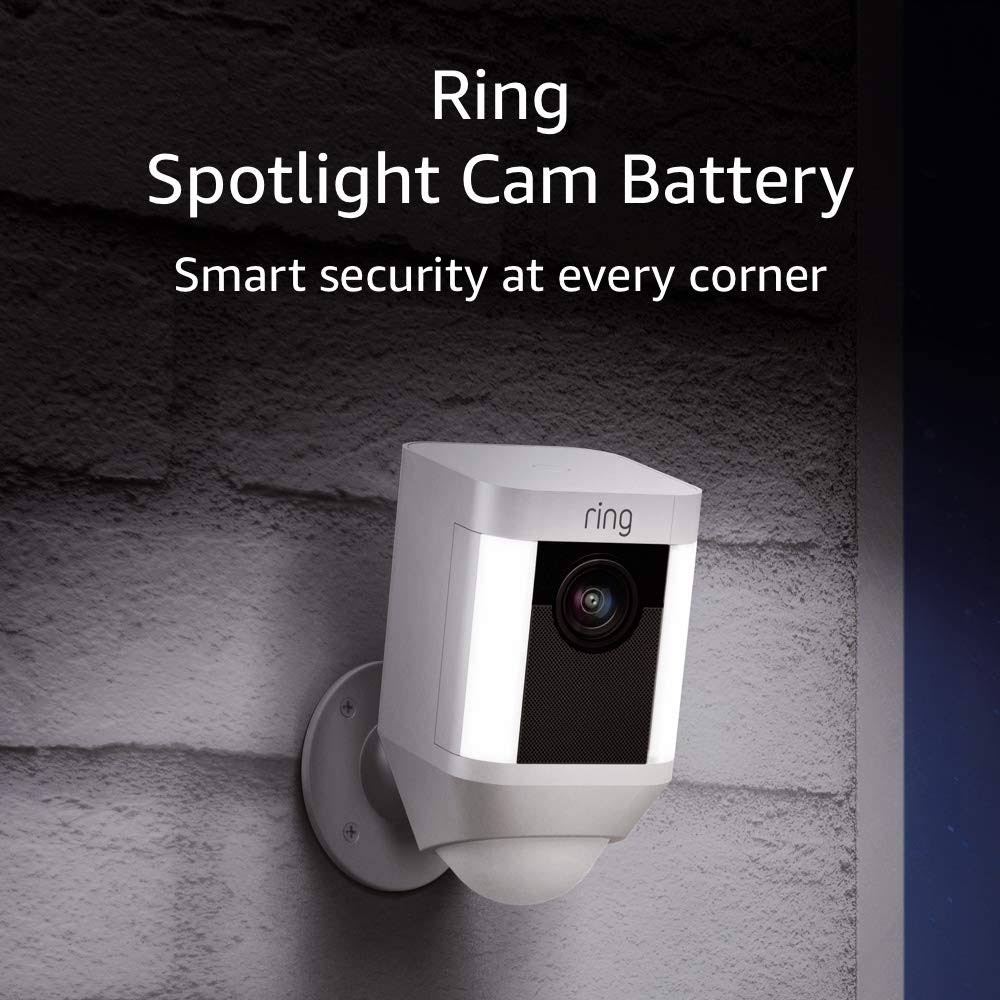 White HD Security Camera with Two-Way Talk and Siren Alarm C79124
