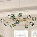 15-Light Glass Bubble Chandelier Y862689
