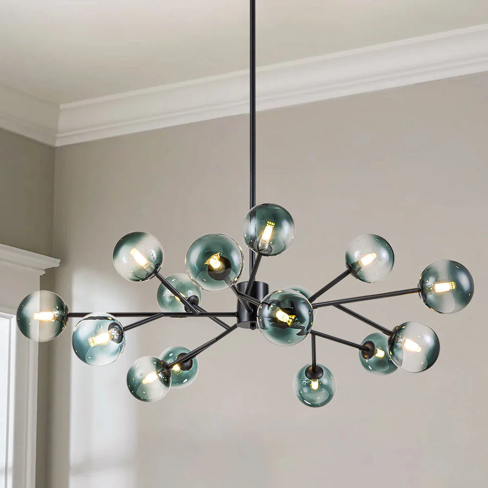 15-Light Glass Bubble Chandelier Y862689