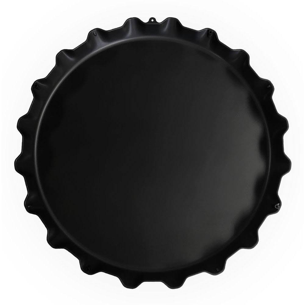 Yellow Bottle Cap Wall Sign N5168