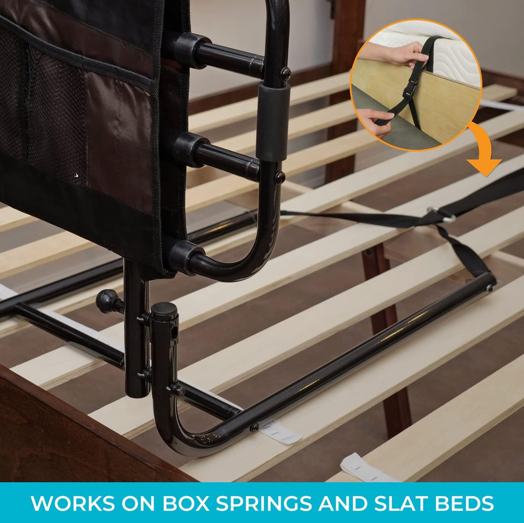 Adjustable Bed Rail with Organizer Pouch B486294