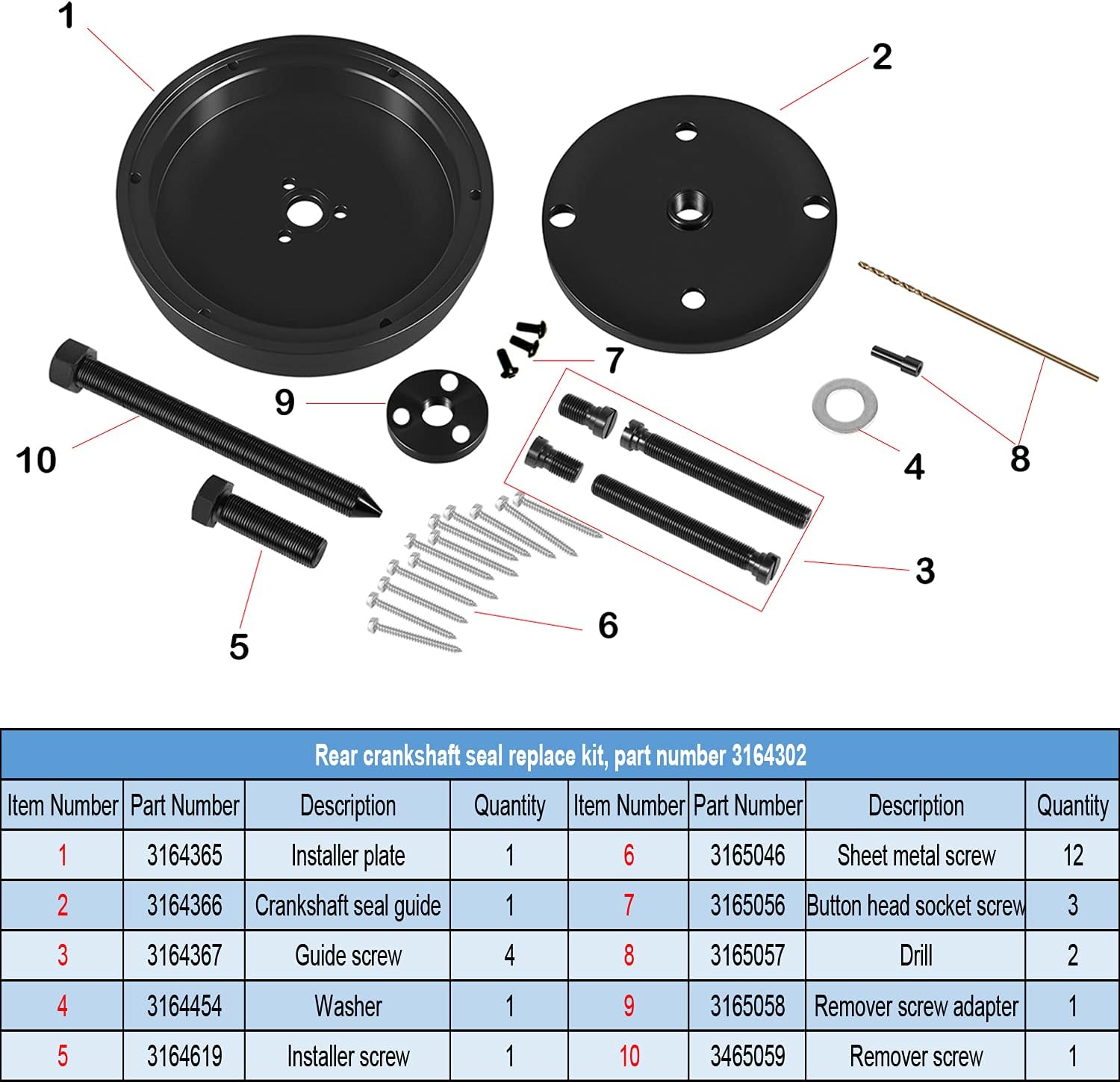 Rear Crankshaft Oil Seal Remover & Installer H602