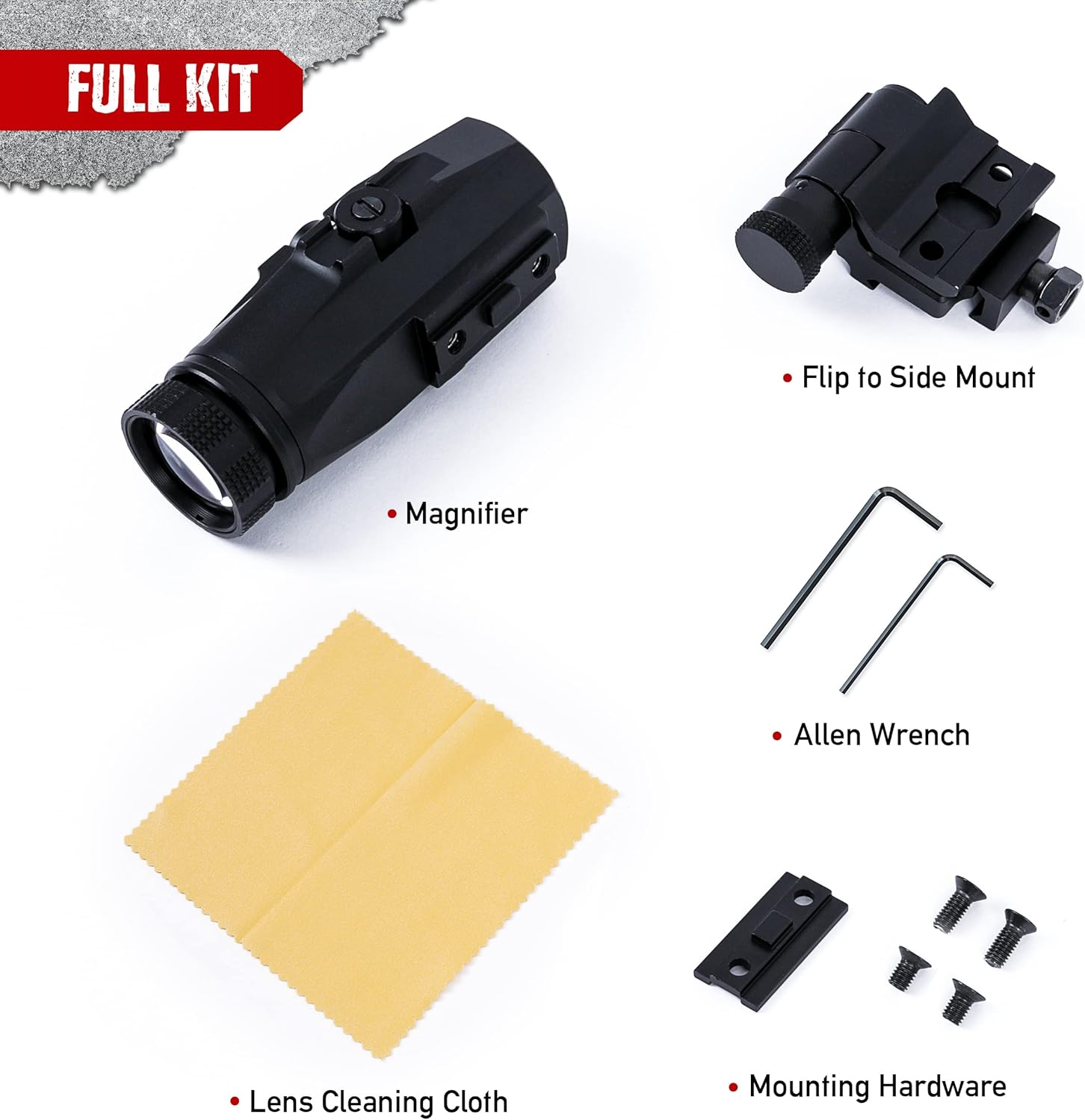 3X Red Dot Magnifier with QD Side Flip Mount P620857