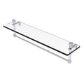Polished Chrome Wall Shelf with Towel Bar I8939