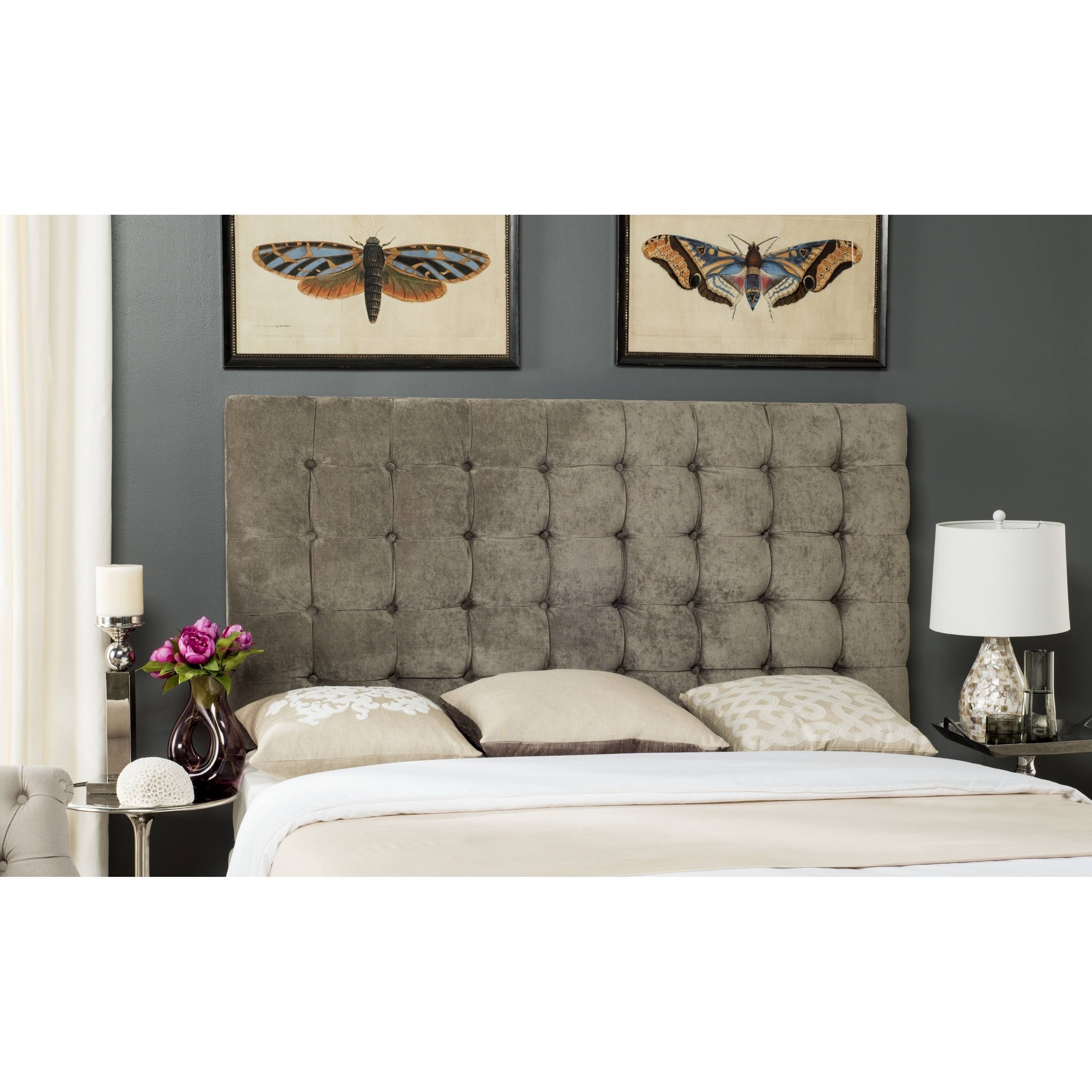 Greige Tufted King Headboard E10688
