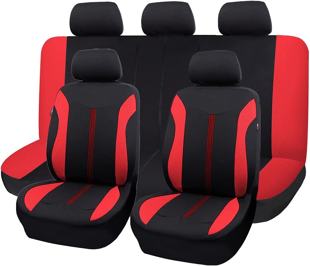 Gray Black Full Set Car Seat Covers F267