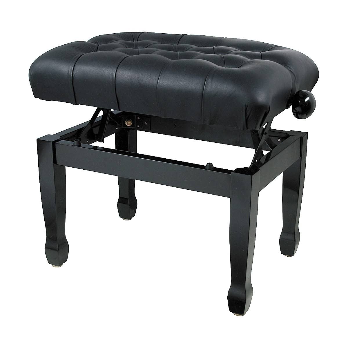 Leather Concert Piano Bench Black F71620
