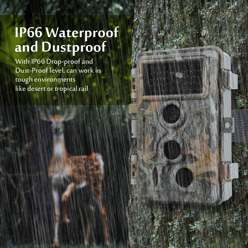 2-Pack 24MP 1296P Night Vision Motion Activated Waterproof Deer Cameras S46598