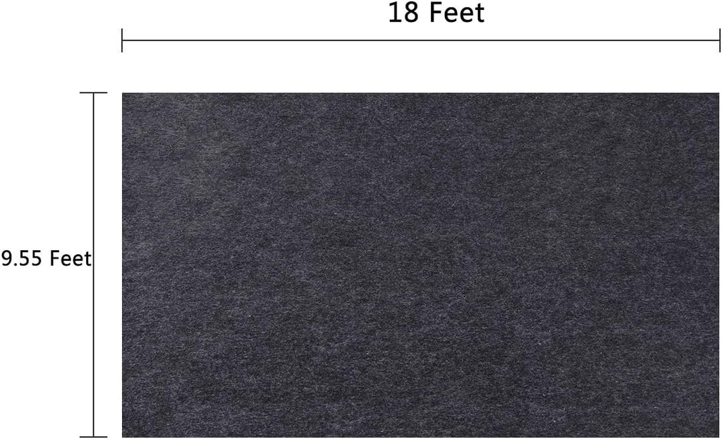 Wide Vehicle Garage Floor Mat 9.55feet x 18feet V802