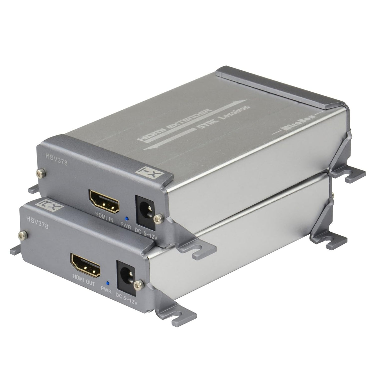 HDMI USB KVM Extender, 80m 1080P@60Hz Over RJ45 Cat5 Cat5e Cat6 Cat6e, USB2.0×2, Transmitter and Receiver S89415