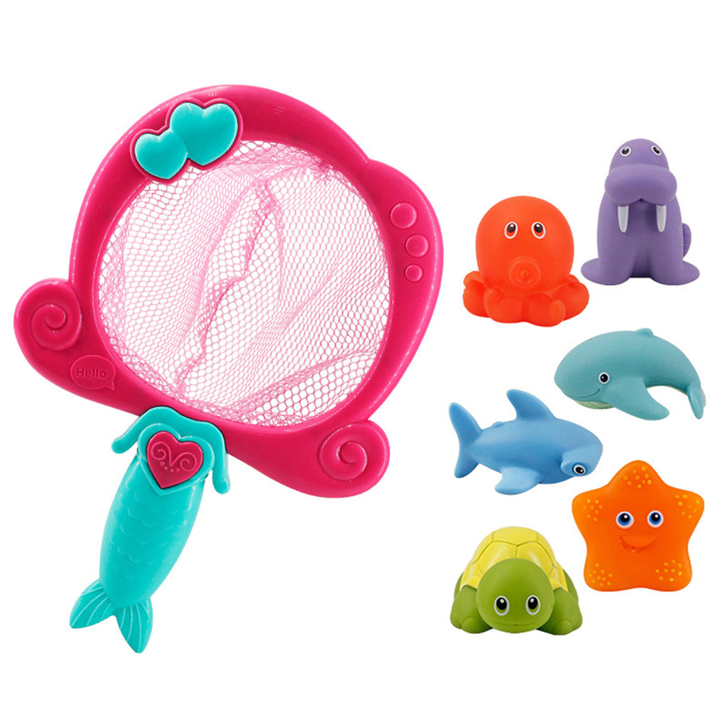 Baby Bath Toys with Mermaid Net Color Changing Floating Pool Toys B711362