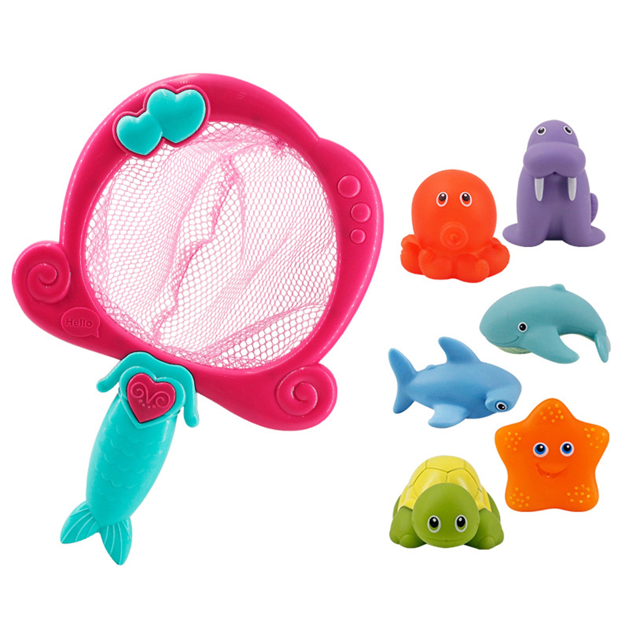 Baby Bath Toys with Mermaid Net Color Changing Floating Pool Toys B711362