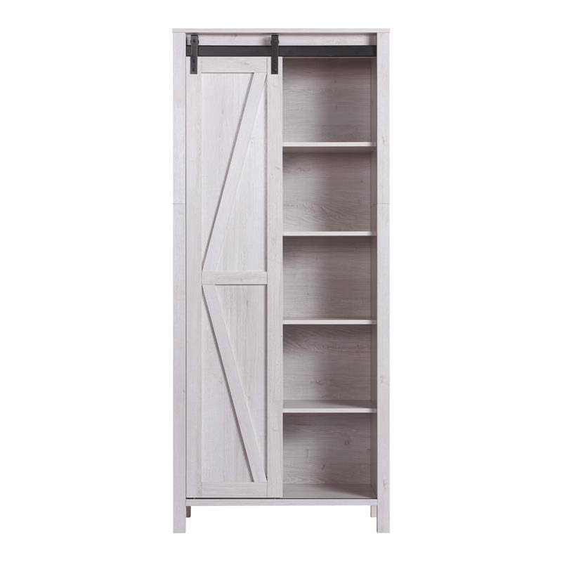 White Oak Wood Sliding Door Pantry E918