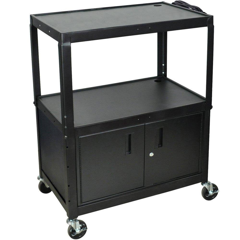 Steel Adjustable Height Extra Large AV Cart R47842