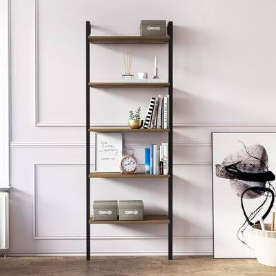 71x22 H x 26x22 W Steel Ladder Bookcase A460107