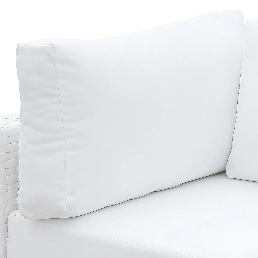 White Outdoor Corner Chair U602953