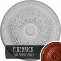 15 3/4x22OD x 5/8x22P Hand-Painted Firebrick Ceiling Medallion X25801