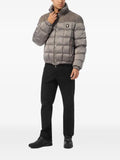 Billionaire quilted suede-panel puffer jacket