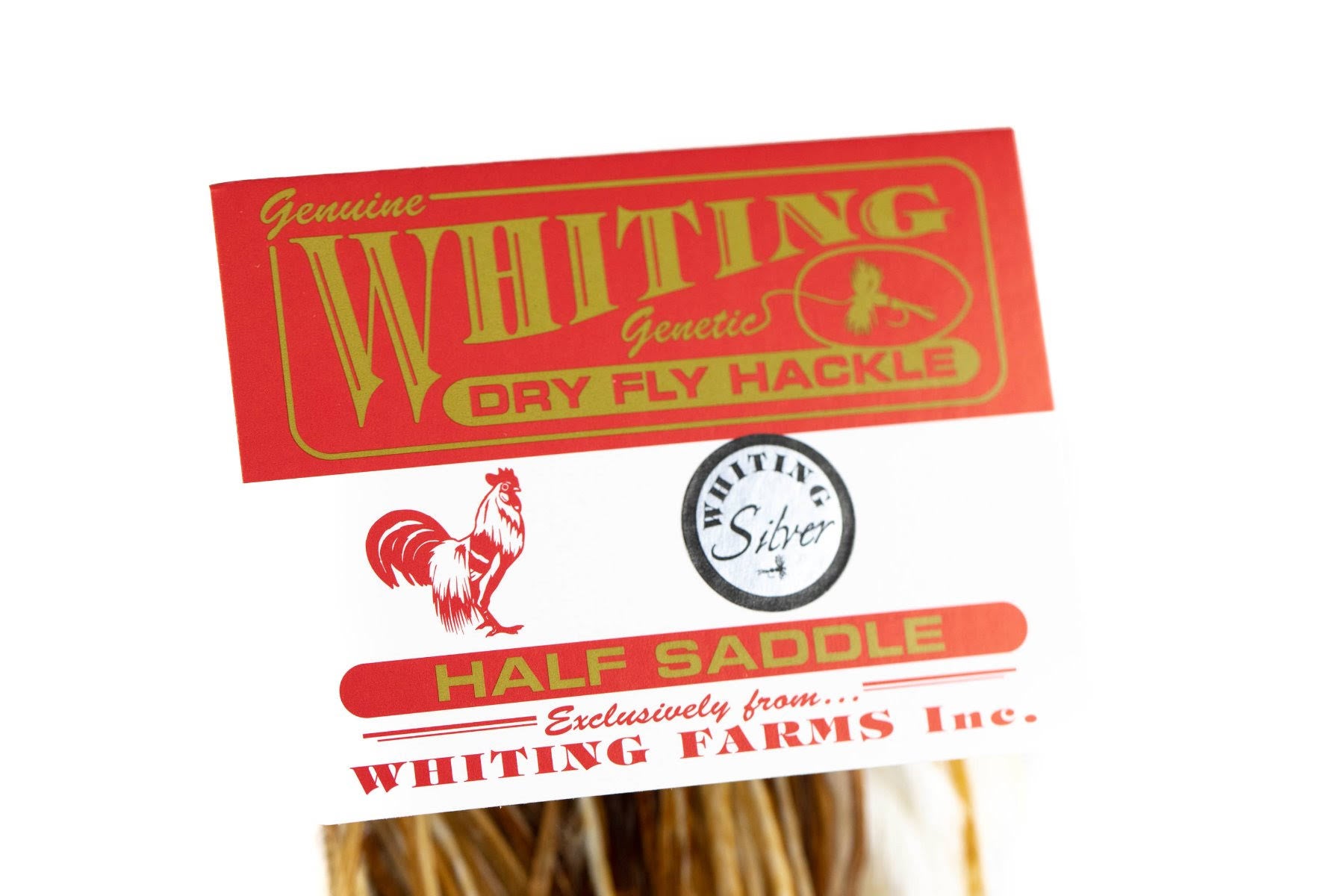 White Dyed Light Dun 1/2 Saddle B316929