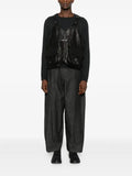 Yohji Yamamoto pocketed leather waistcoat