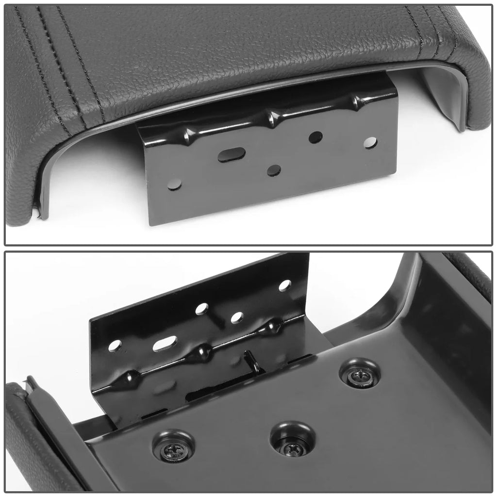 Leather Center Console Armrest Lid Assembly with Latch E2068