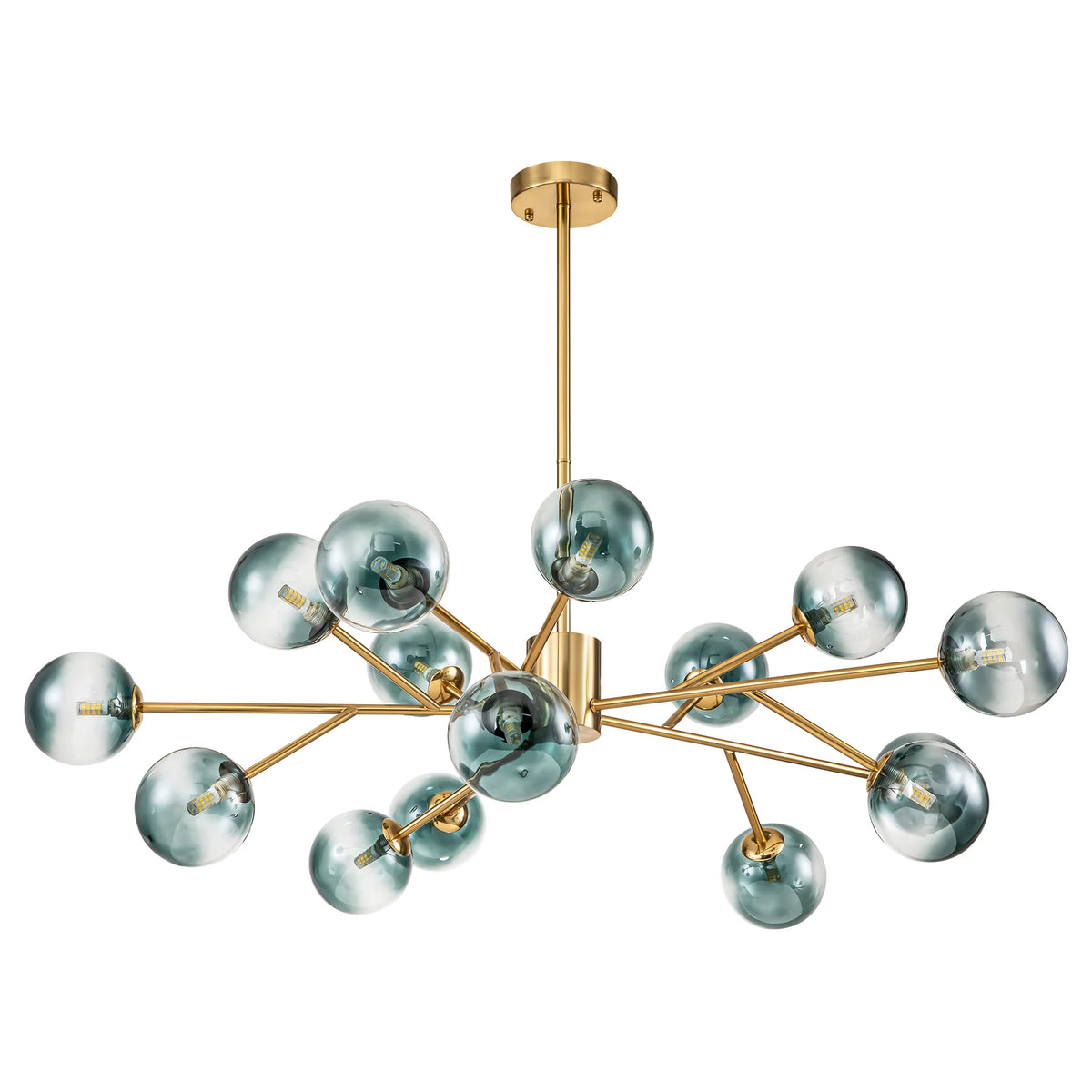 15-Light Glass Bubble Chandelier Y862689