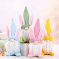 Easter Gnomes Decorations, 2 Pack Bunny Tiered Tray Plush Gnome Decor Handmade Swedish Tomte Elfs Dwarf Rabbit Doll A8646