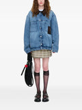 Charles Jeffrey Loverboy Denim jacket with corduroy collar
