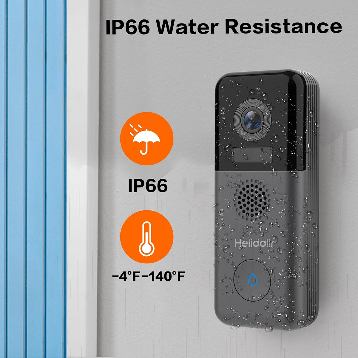 2K Wireless Video Doorbell Camera with Night Vision H74684