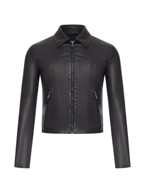 Gucci zip-up leather jacket