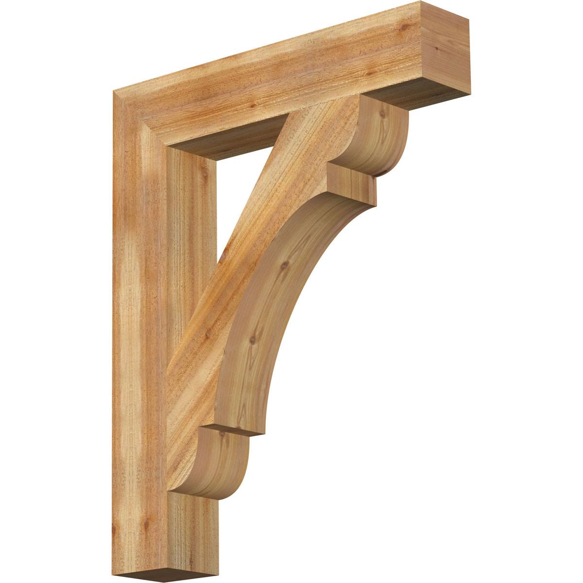 6x22W x 32x22D x 40x22H Olympic Block Rough Sawn Bracket R819