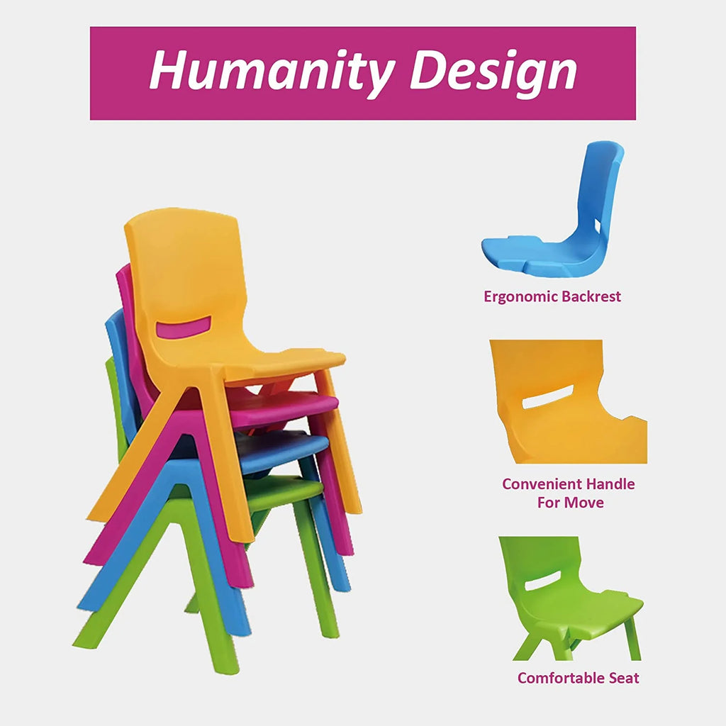 5 Pieces Plastic Toddler Kids Table and Chair Set G3349