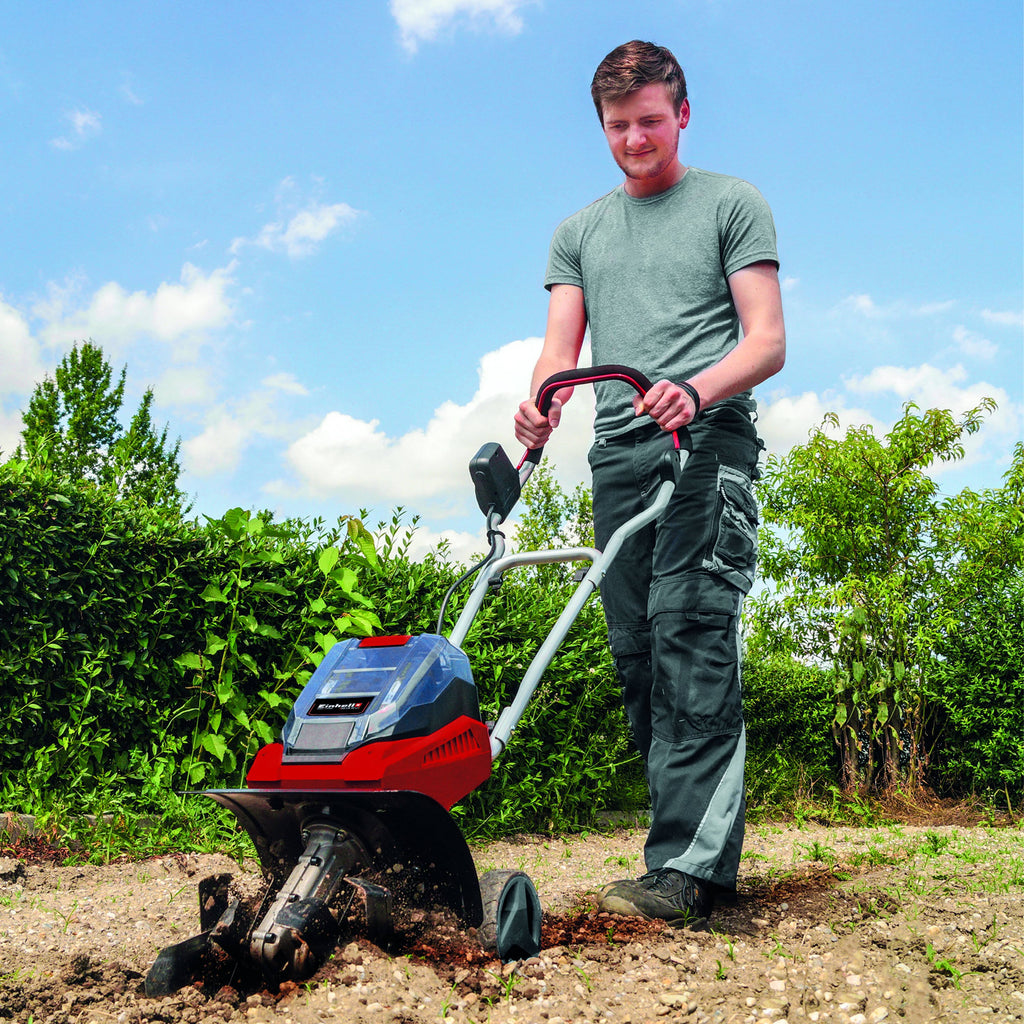 Cordless 8-Inch Tiller with 2X 3.0-Ah Battery and Fast Charger V382