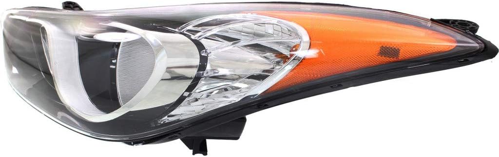 Headlight Assembly Driver and Passenger Side with Bulbs for Hyundai Elantra Sedan B507688