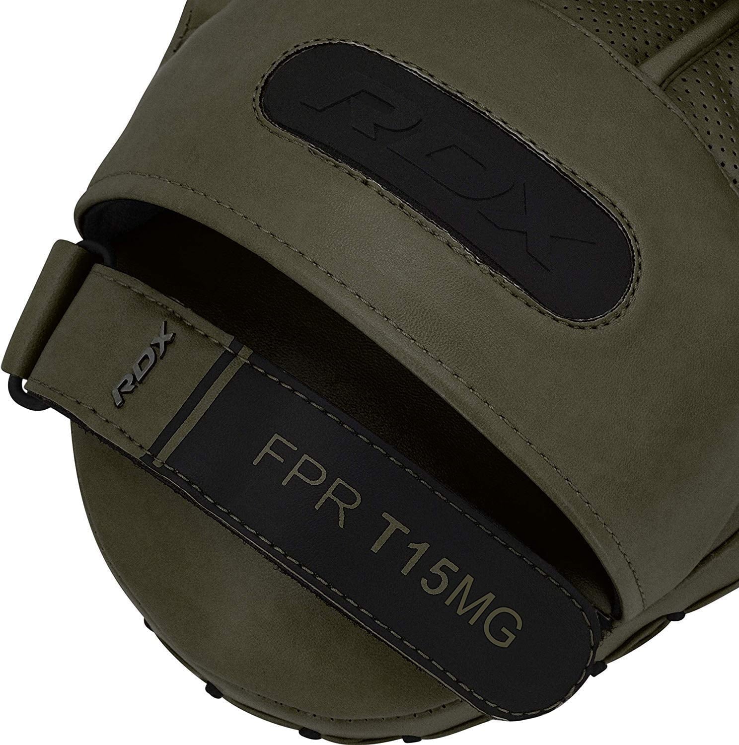Matte Green Leather Boxing Focus Mitts Y468