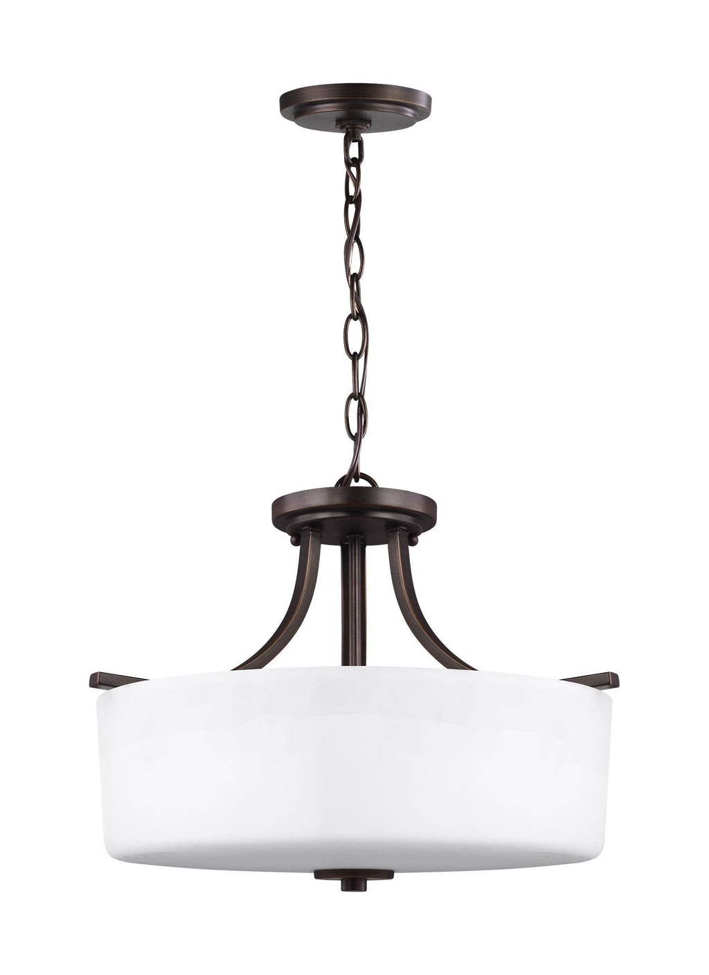 Semi Flush Mount Light, Burnt Sienna L92761