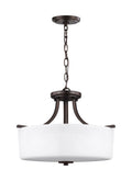 Semi Flush Mount Light, Burnt Sienna L92761