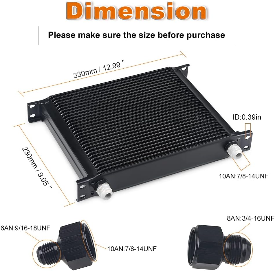 30 Row AN10 Oil Cooler Kit D608