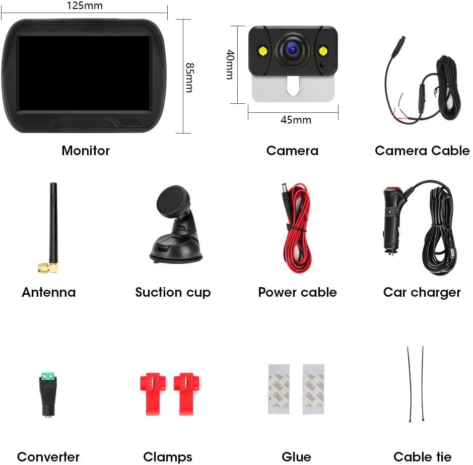 4.3'' Wireless Reversing Camera Kit with Monitor H35881
