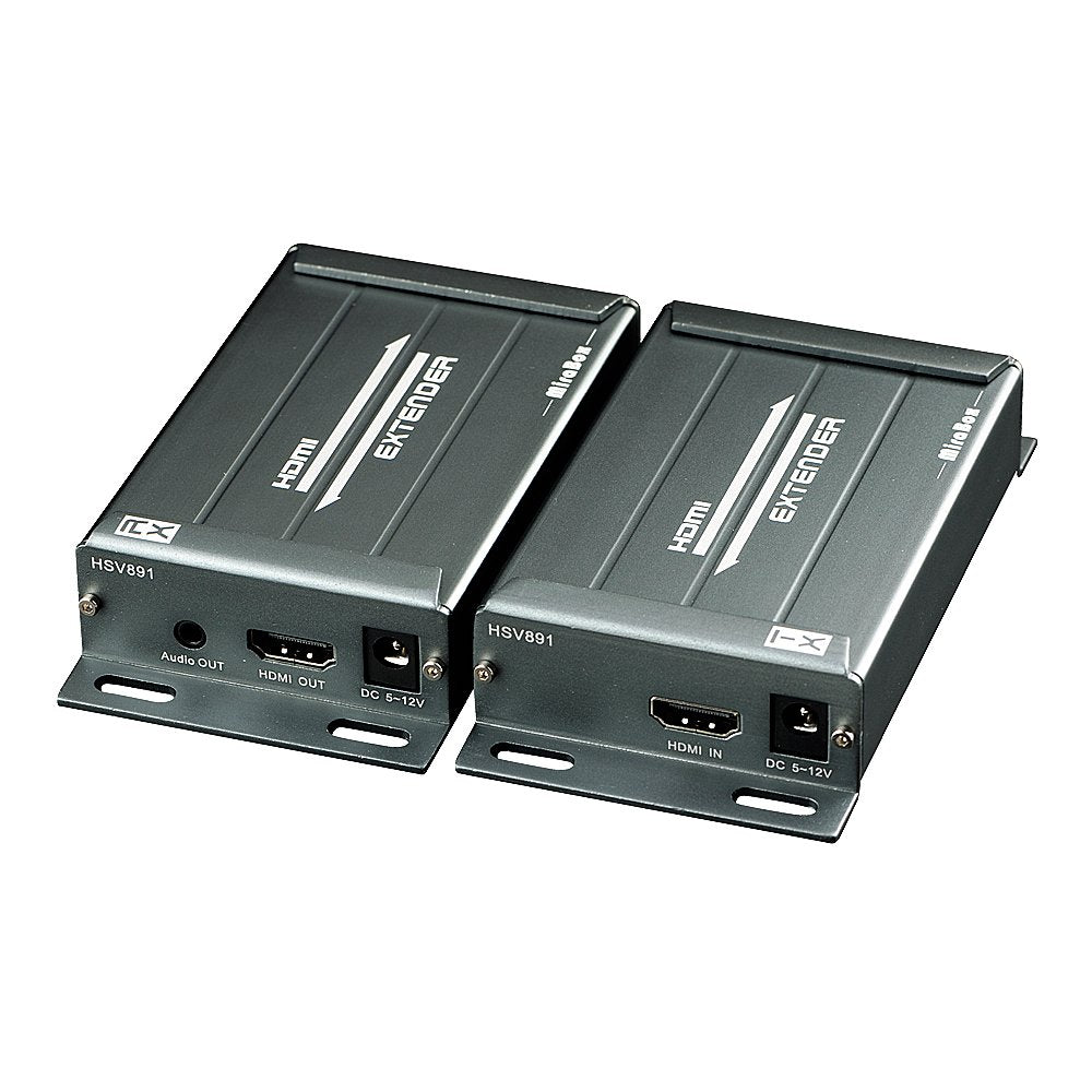 HDMI USB KVM Extender, 80m 1080P@60Hz Over RJ45 Cat5 Cat5e Cat6 Cat6e, USB2.0×2, Transmitter and Receiver S89415