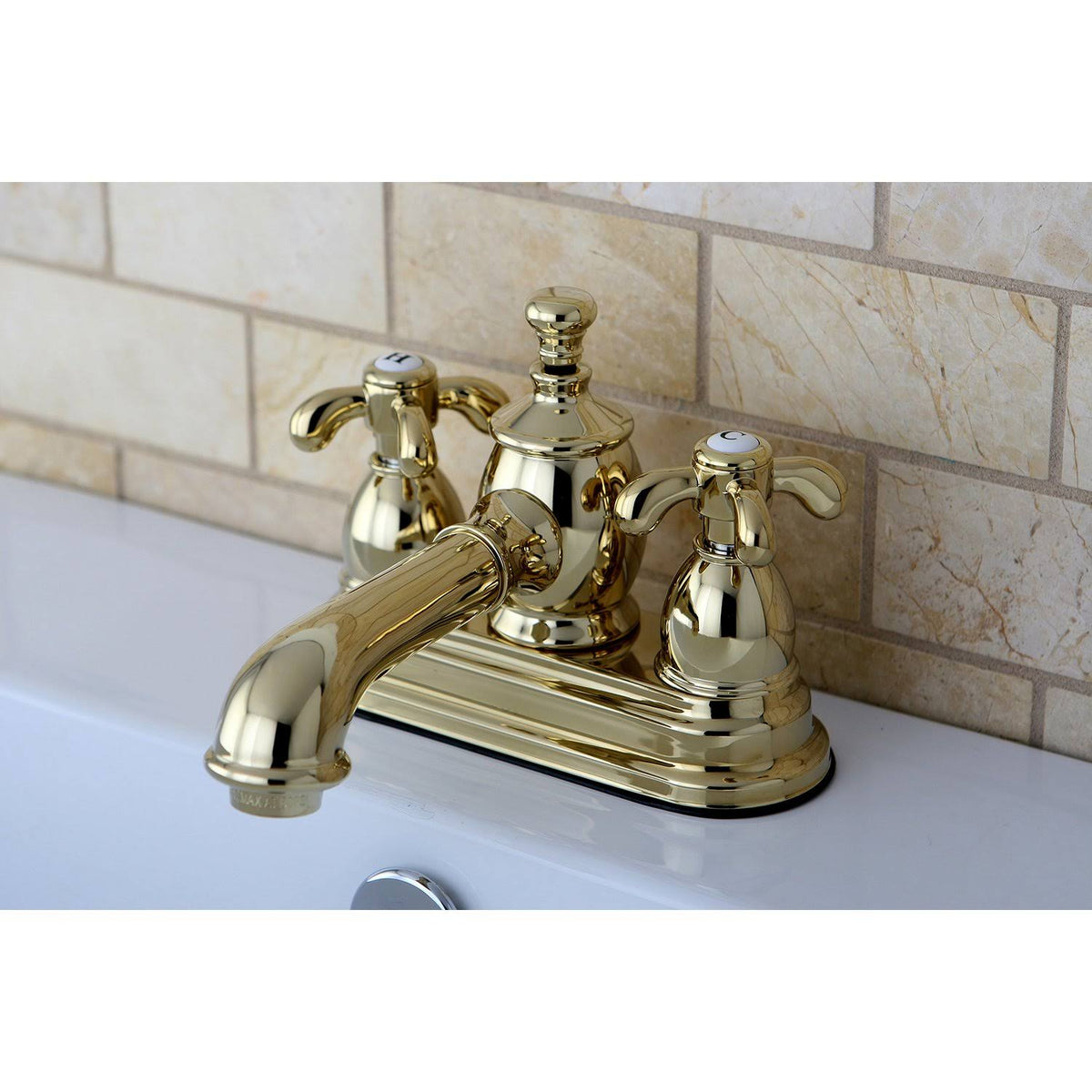 4x22 Centerset Bathroom Faucet, Brushed Nickel H48035
