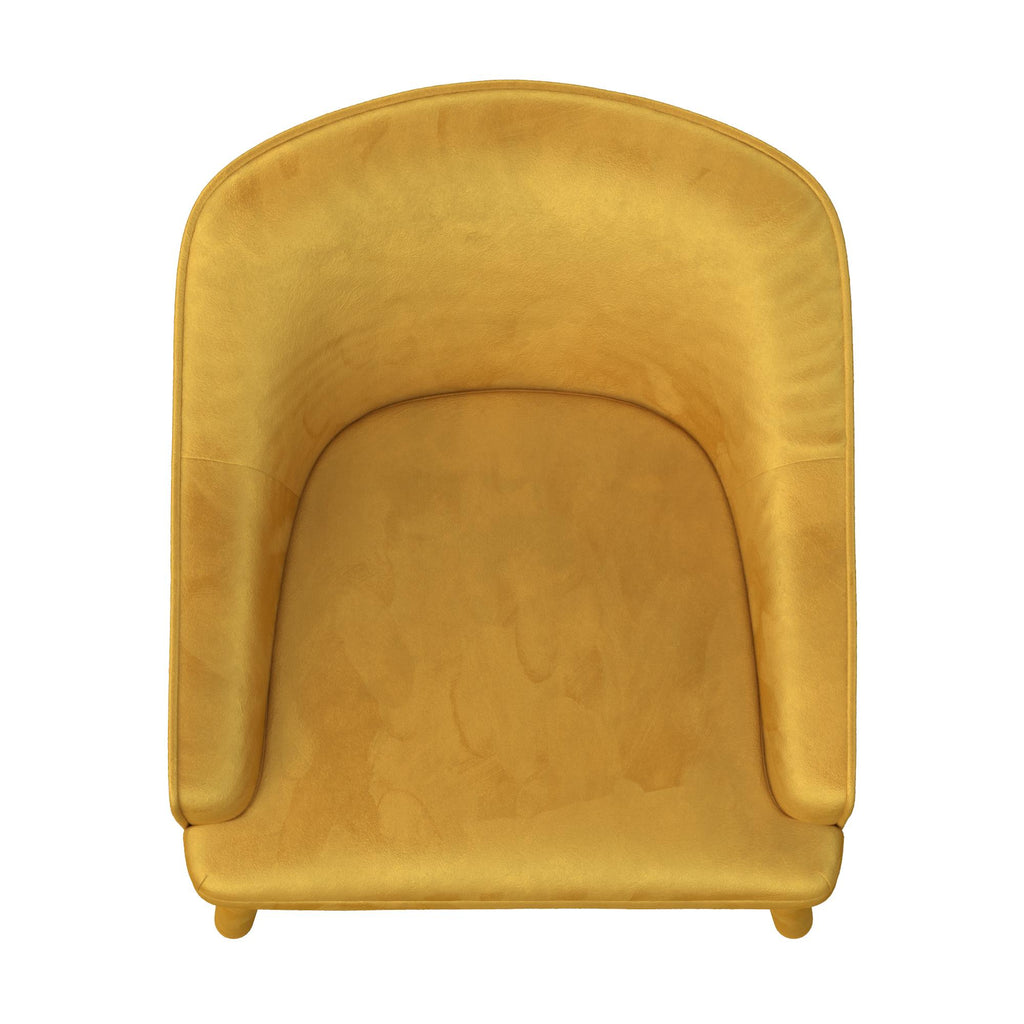 Mustard Velvet Upholstered Accent Chair A873