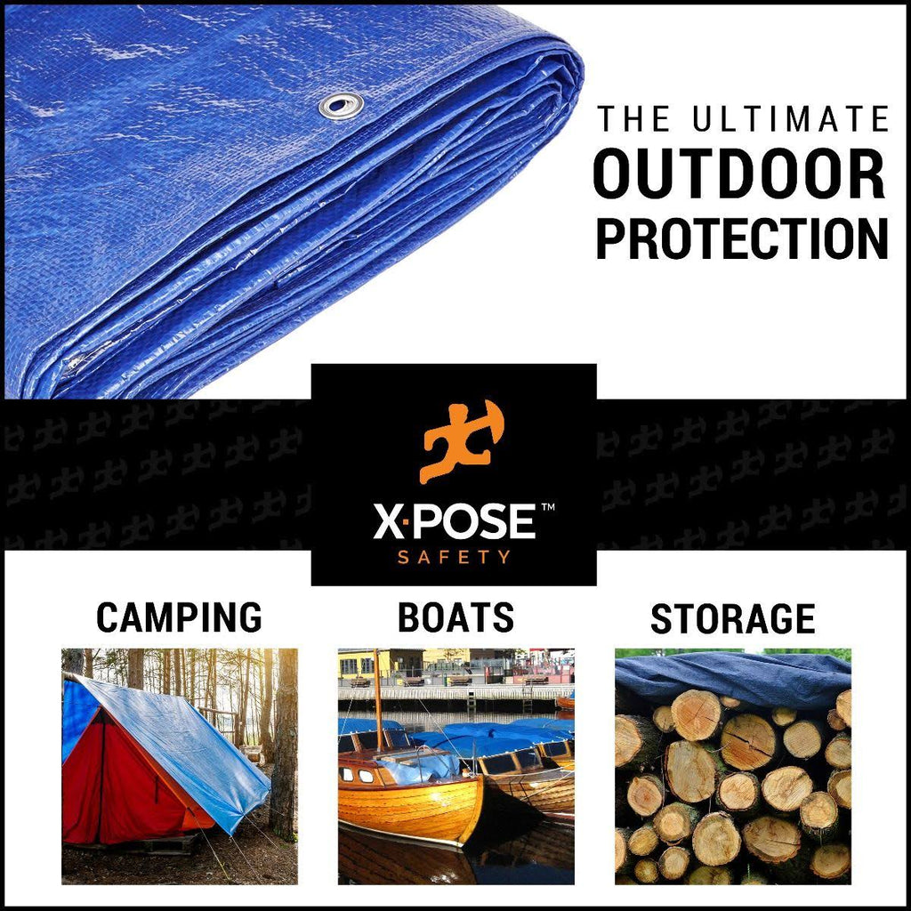 Blue Poly Tarps 16 x 20, Case of 8 W99336