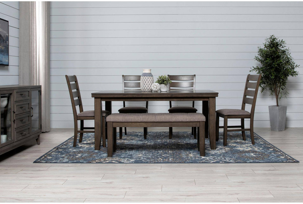 6 Piece Grey Wood Dining Set S23571