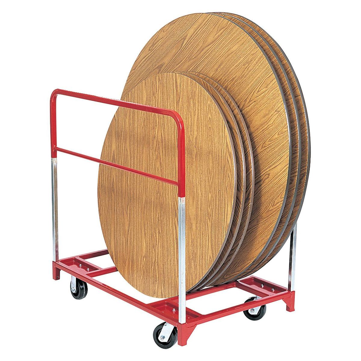 Round Folding Table Mover with 2 Fixed and 2 Swivel 5 in. Phenolic Casters N758
