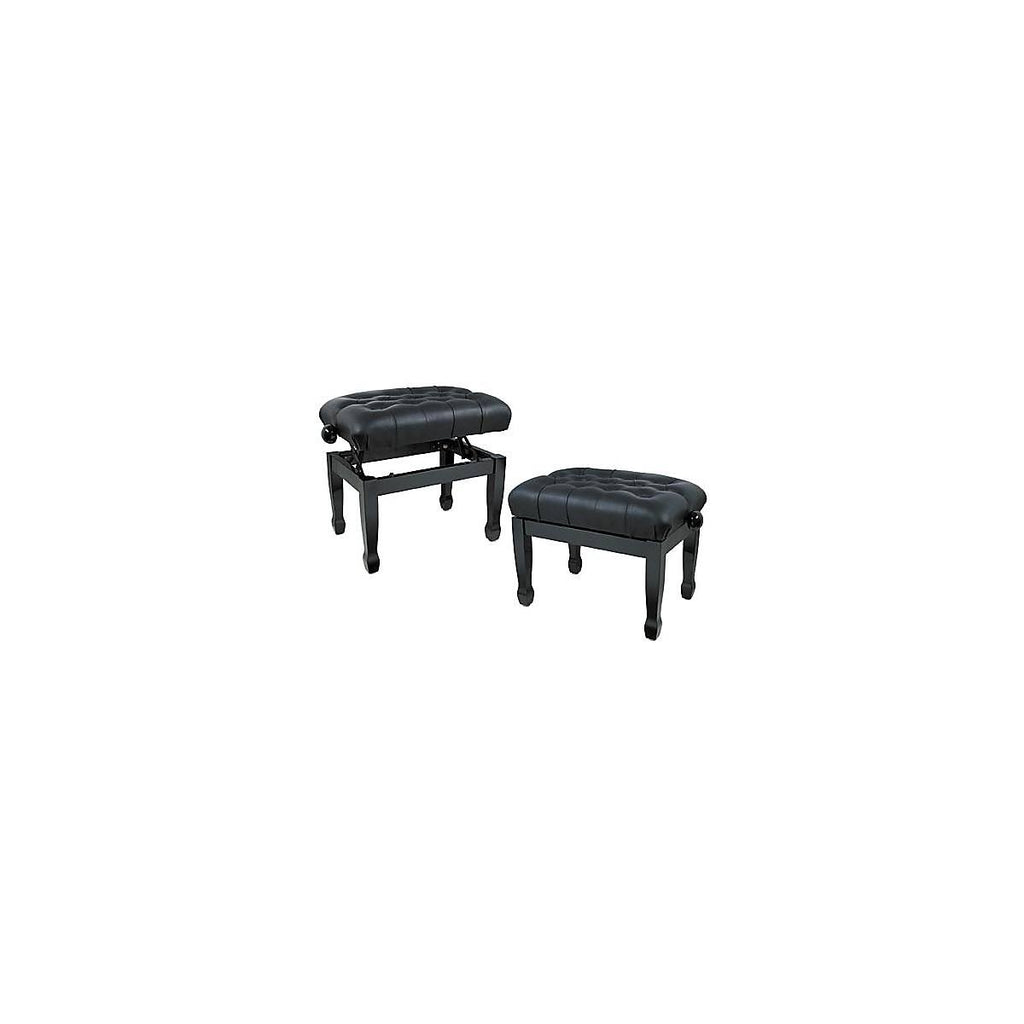 Leather Concert Piano Bench Black F71620