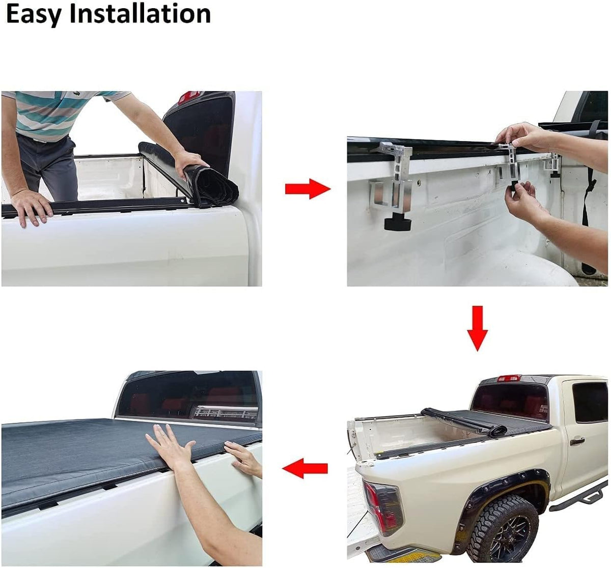 Soft Roll Up Truck Bed Cover for Ford Ranger 5FT Bed O691812